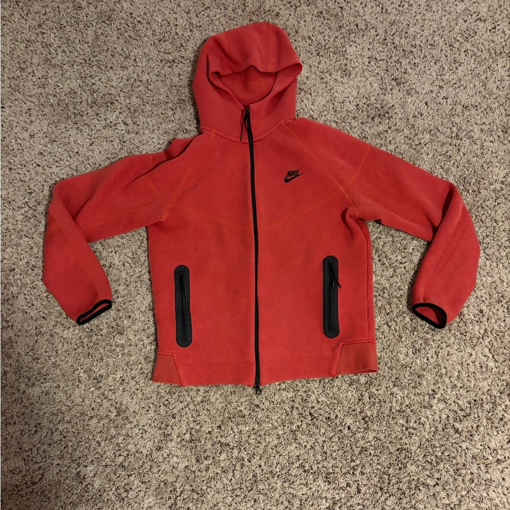 Nike Red Hooded Lightweight Jacket